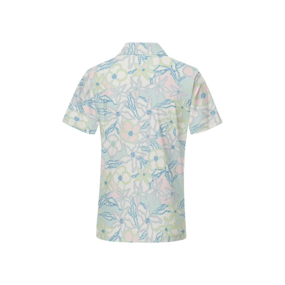 Tropical Pastels: Women’s Classic Fit Short-Sleeve Polo Shirt