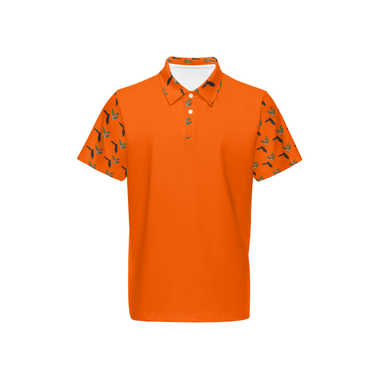 Florida Orange: Mens Golf Polo