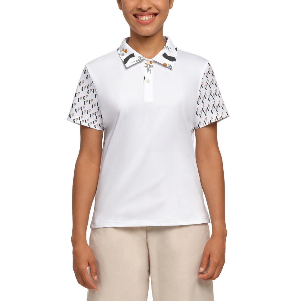 California Coastal: Women’s Slim Fit Short-Sleeve Polo Shirt